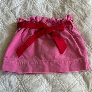 TBBC Sz 6 EUC. Velvet skirt with red🎀